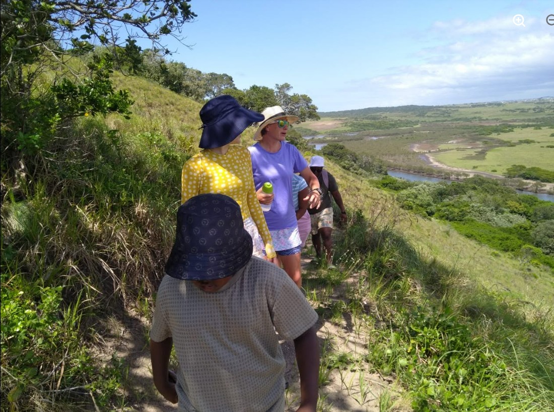 Coastal trail winding along the Wild Coast